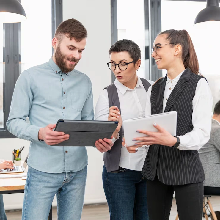 Corporate training and team development program elements include